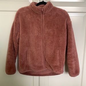 Sherpa sweater jacket